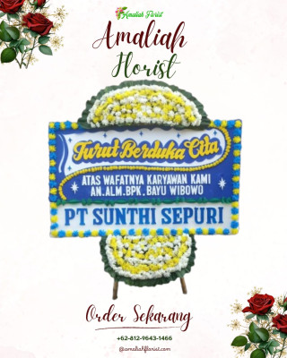 Papan Bunga Duka di Margoluwih
