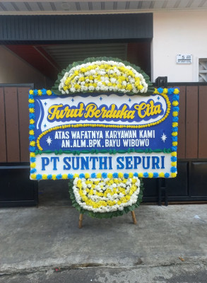 Papan Bunga Duka di Margoluwih